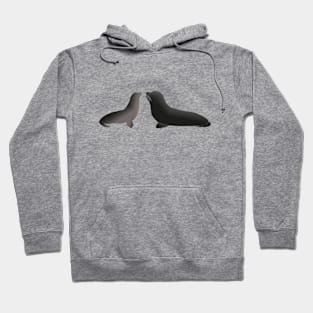 Sea lions in pair Hoodie